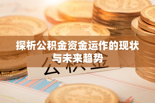 阿坝探析公积金资金运作的现状与未来趋势