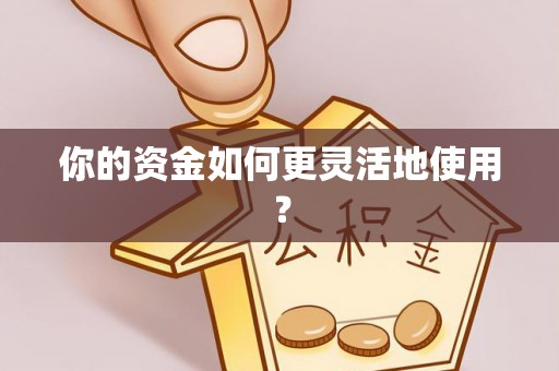 阿坝你的资金如何更灵活地使用？