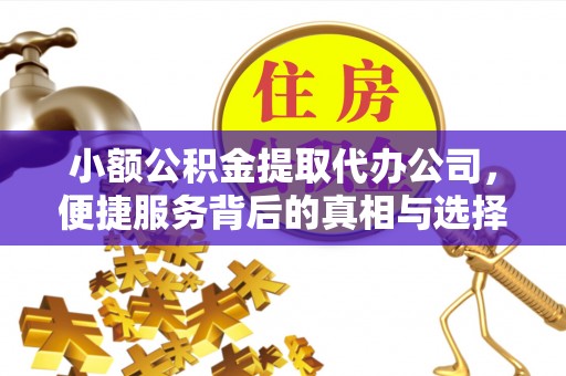 阿坝小额公积金提取代办公司，便捷服务背后的真相与选择