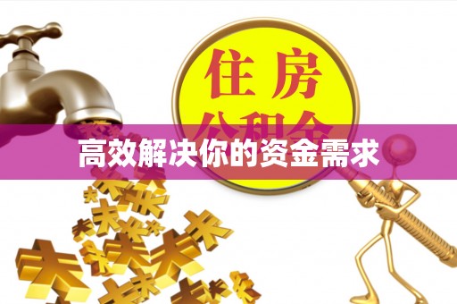 阿坝高效解决你的资金需求
